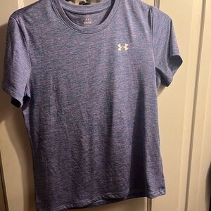 Under Armour Heathered Blue Athletic Tee